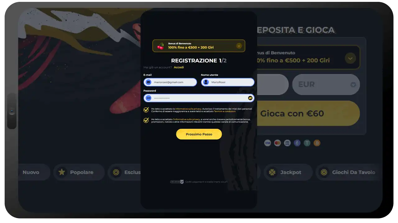 Registrazione Al Casinò Boomerang